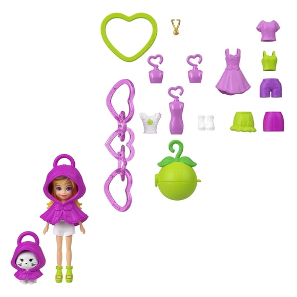 Polly Pocket Llavero Fashion Charms Kit De Llavero Morado