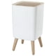 thumbnail image 5 of Cubo De Basura De Pie Alto Con Tapa De Prensa Cubo De Basura Moderno Para Dormitorio Baño Cuadrado, 5 of 5