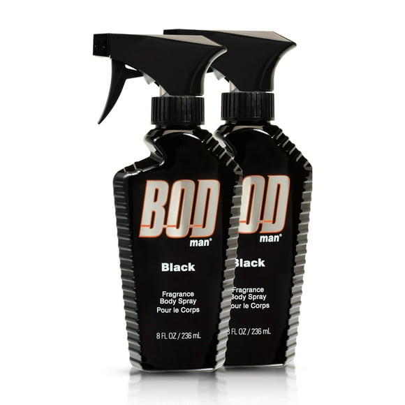 Spray corporal con fragancia Bod Man Black, 240 ml (paquete de 2)