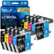 thumbnail image 1 of Cartuchos de tinta E‑Z Ink LC3013 (negro/cian/magenta/amarillo) 8 unidades, 1 of 7