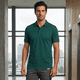 thumbnail image 2 of Polera Polo 60% Algodón Manga Corta Hombre Verde Pino, 2 of 10