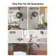 thumbnail image 4 of Ventilador de pared PELONIS de 36 dB, 14 pulgadas, con control remoto y 3 velocidades, 4 of 7