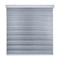 Genérico - Cortina Roller Duo Zebra Día Y Noche 150 X 200 Gris