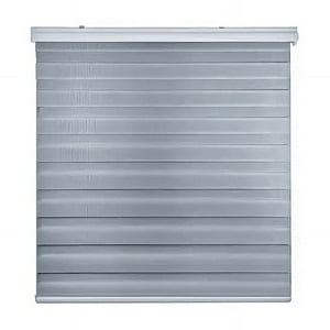 Genérico - Cortina Roller Duo Zebra Día Y Noche 120 X 200 Gris