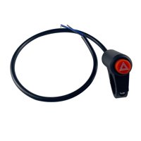 Magideal - Botón De Interruptor De Luz De Emergencia Para Motocicleta, Botón Pulsador Para Motocicleta, Fácil De Instalar , Estilo A