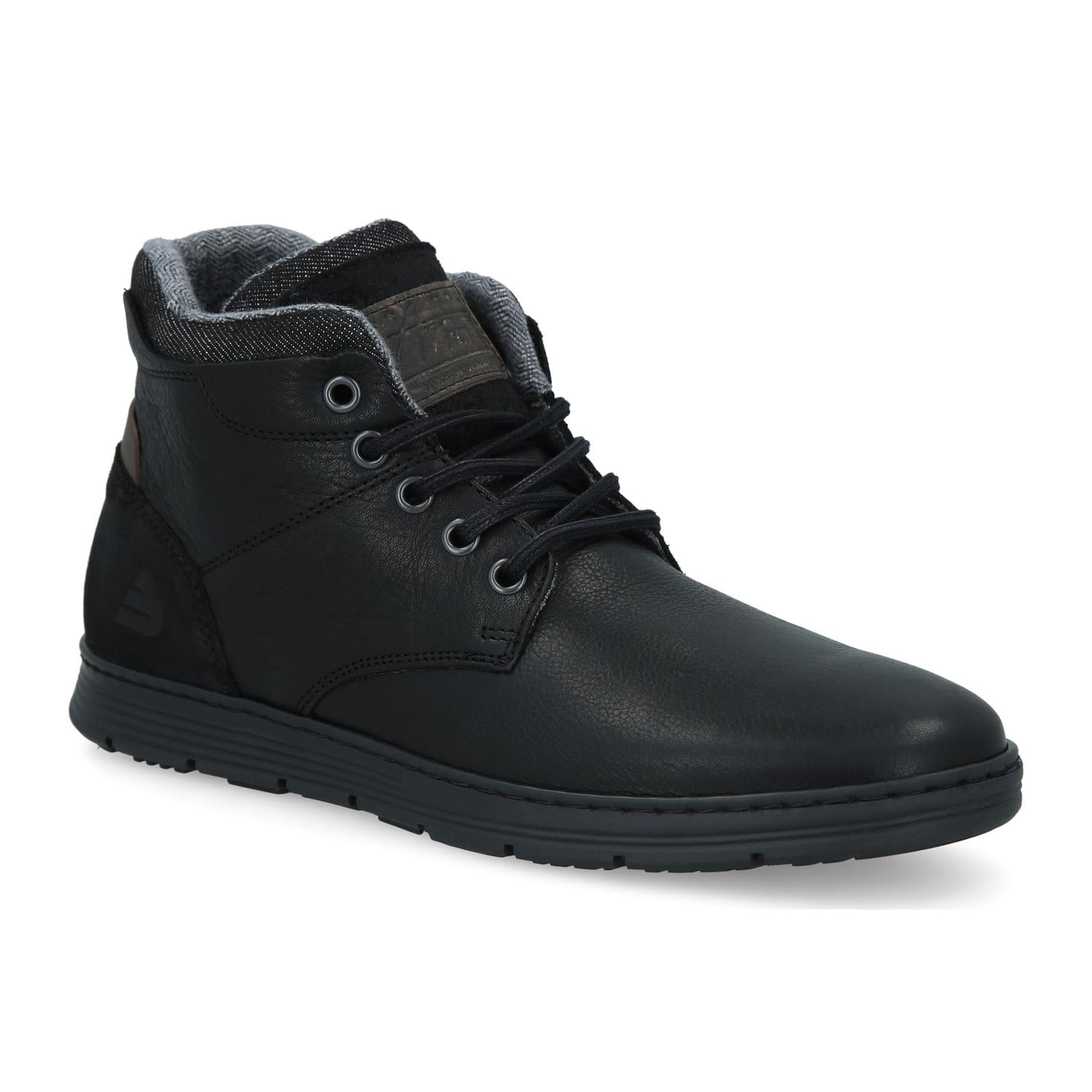 Zapatillas Hombre Caña Alta Cuero Finsbury-6-61 Bullboxer Negro 44