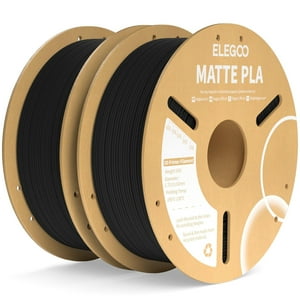 Filamento Para Impresora 3D Elegoo Mate Pla Negro Mate, 2 Kg, 1,75 Mm