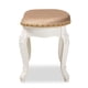thumbnail image 3 of Poliéster Ottomans Baxton Studio Sand/Blanco/Dorado, 3 of 9