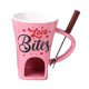 thumbnail image 1 of Taza Para Fondue De Chocolate Con Tenedor, Taza Personal Para Derretir Queso Para Fiestas Y Acampadas, Color Rosa, 1 of 5