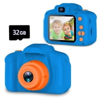 Cámara Seckton Upgrade Para Niños Selfie Hd De 8 Mp, Vídeo 1080P, Azul