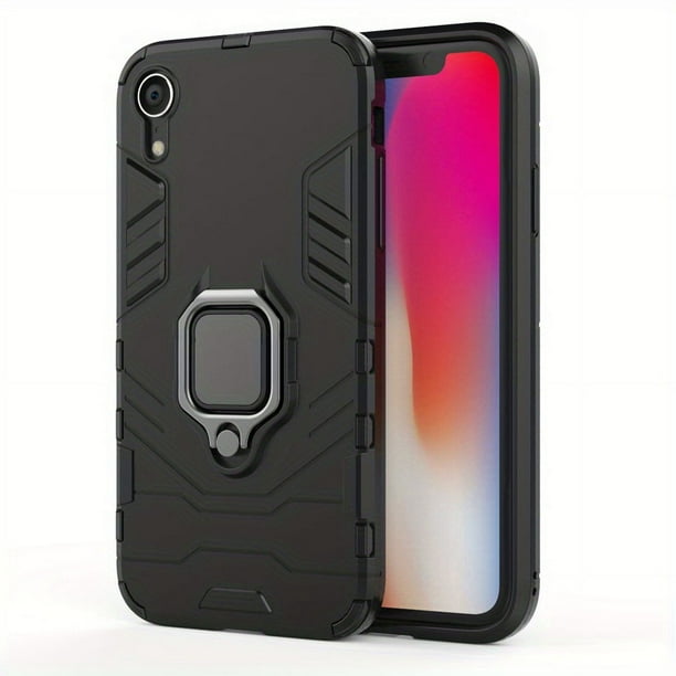 Shockproof Armor Case for iPhone: Protect Your Phone with Shockproof Coque Cover & Ring Holder Stand!