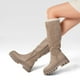 thumbnail image 2 of Botas Largas Mujer Casual Moda Gamuza Plataforma Weide HX511, 2 of 9