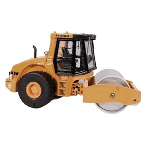 Magideal - 1/50 Vehículo De Ingeniería Rodillo Modelo Realista Vehículo De Juego Coche De Juguete Para Bebé, Rodillo Compactador Para Niños, Niños Pequeños De 8