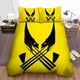 thumbnail image 1 of Wolverine Black And Yellow Quilt Duvet Cover Set Double Bedroom Decor Bedclothes3-Piece Bedding Set, 1 of 5