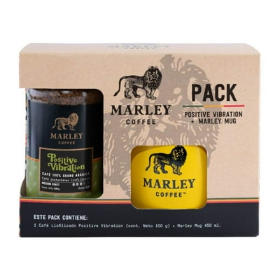 Café Liofilizado Positive Vibration + Icon Mug Pack 100 G Marley Coffee
