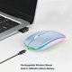 thumbnail image 2 of Mouse inalámbrico WREANU BT5.2 2.4G recargable con LED, 2 of 7