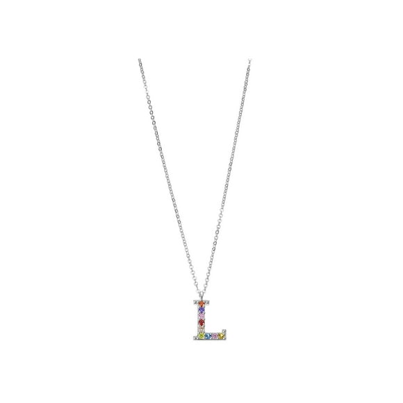 Collar LP3426-1/L Lotus Silver Mujer Letters