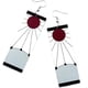 thumbnail image 1 of Pendientes de Demon Slayer Tanjiro y Hanafuda, pendientes acrílicos, pendientes de anime de cosplay Kimetsu No Yaiba, 1 of 6