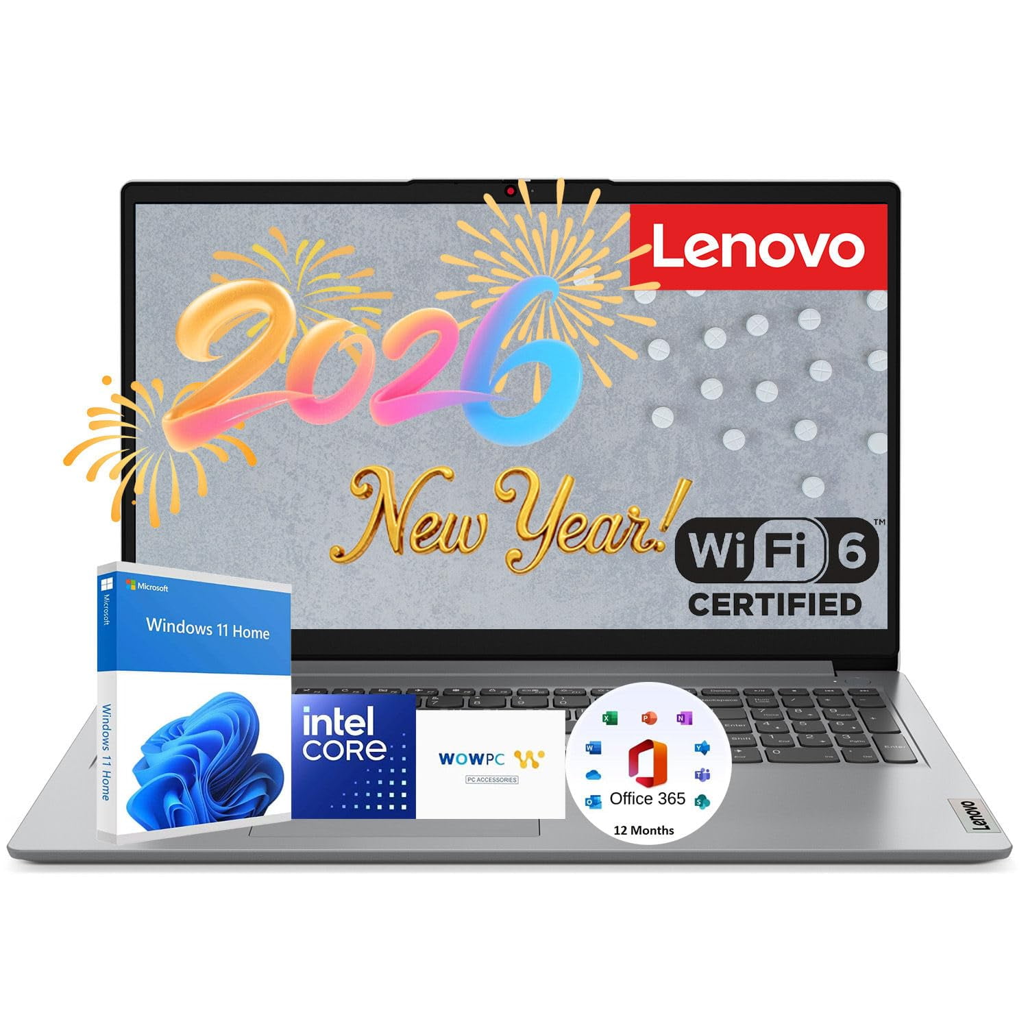 Ordenador Portátil Lenovo Ideapad 15.6 Pulgadas Intel Celeron 12 Gb Ram 256 Gb Ssd