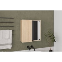Tuhome - Botiquin Para Baño Miró 53.7X50X16.5 Cm Rovere Con Espejo