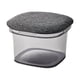 thumbnail image 5 of Caja de almacenamiento de juguetes para niños otomanos, reposapiés portátil, taburete acolchado, reposapiés multifuncional para dormitorio, decoración Gris, 5 of 5