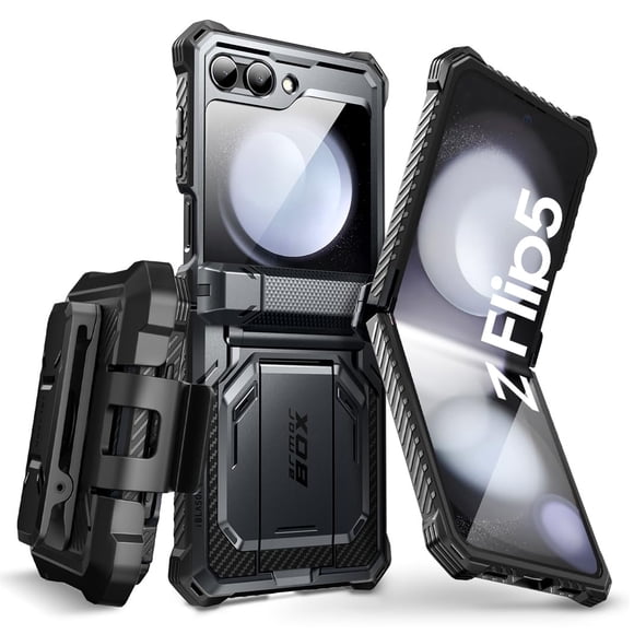 Funda de teléfono i-Blason Armorbox con soporte para Samsung Galaxy Z Flip 5