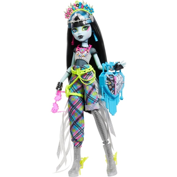 Muñeca Frankie Stein de Monster High con atuendo y accesorios