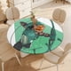 thumbnail image 4 of Flecha Verde-theme Fitted Round Tablecloths Elastic Edged Table Covers Waterproof Table Cloth for Kitchen Holiday Party Tables Decor 150cm, 4 of 6