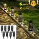 thumbnail image 2 of 6/8pcs Solar Lawn Light, Decoration Garden Hollow Lawn Light, Outdoor Garden Lights, Pathway Light, Waterproof Garden Solar LED Lights (Warm White), 2 of 4