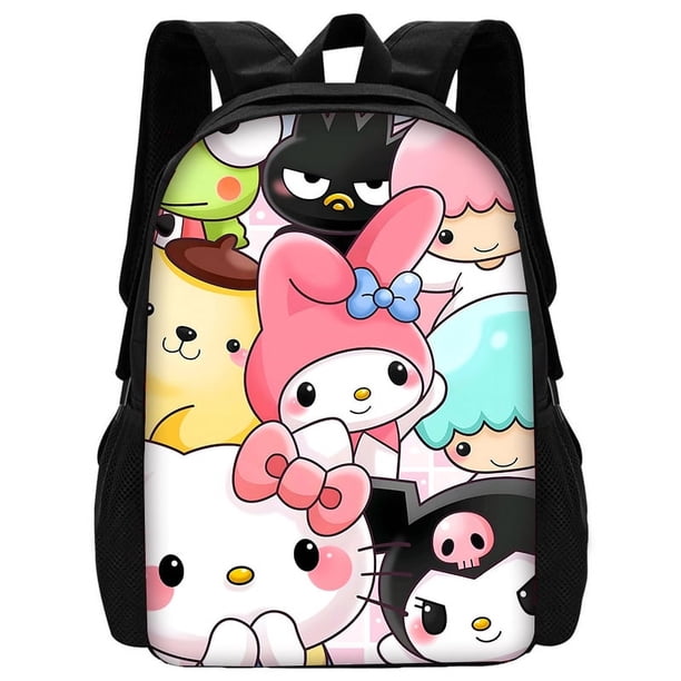 Cute Kuromi My Melody Sanrios Child Backpacks Boys and Girls Student Birthday Gift School Bags Unisex Camping Durable Rucksack