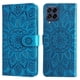 thumbnail image 1 of Funda tipo cartera FOXDOCK para Samsung Galaxy M53 5G , diseño girasol en relieve, cuero PU, cierre magnético, soporte y tarjetero, 1 of 5