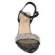 thumbnail image 3 of Sandalia Mujer Taco Alto Negra Brillosa Bonnyfranco, 3 of 3
