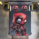 thumbnail image 3 of Avengers Deadpool Boys Comforter Set Twin Size,Bedding Set Kids Young Man Video Down Comforter for Teen Child Room Decor Black Red Classic Retro Gaming Quilted Duvet Set with Pillowcase Bed Sheets, 3 of 5