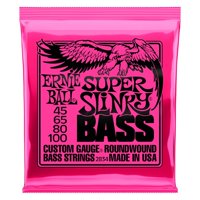 Ernie Ball 2834 Bass Super Slinky Set De 4 Cuerdas Bajo Eléctrico 45-100