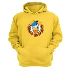 Genérico - Polerón Canguro Pato Dibujos Animados Amarillo Talla M Unisex