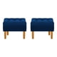 thumbnail image 1 of Set Pouf Wood 1c Felpa 04 Azul Marino, 1 of 5