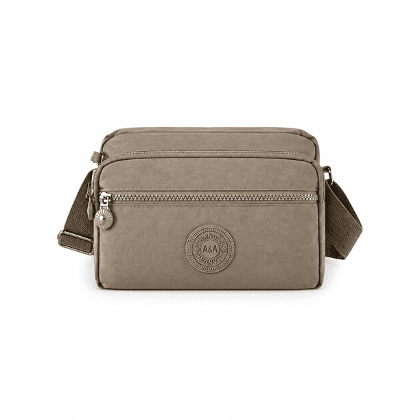 Bolso Bandolera Compacto Unisex 4 Compartimientos con Correa Ajustable 4,2 L