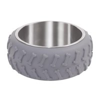 Magideal - De Comida Para Gatos, Comedero Antideslizante Para Mascotas, Contenedor De Comida, Plato De Alimentación Para Mascotas, Cuenco Para Comer, Cue , Gris