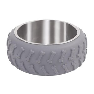 Magideal - De Comida Para Gatos, Comedero Antideslizante Para Mascotas, Contenedor De Comida, Plato De Alimentación Para Mascotas, Cuenco Para Comer, Cue , Gris