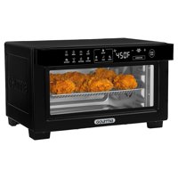 Freidora Digital Gourmia Para Horno Tostador, 4 Rebanadas, Color Negro