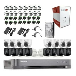 Kit 16 Camaras Full Hd 1080P 2Mp/ Hikvision Con Disco 2Tb