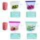thumbnail image 3 of Set de 4 bolsas reutilizables de silicona para almacenamiento de alimentos CuLiDing, 3 of 9
