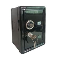 Magideal - Cajas De Dinero Caja Decorativa Regalo Ahorro De Dinero Titular De Negro