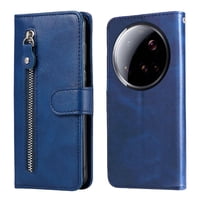 Gangxun - Funda Con Cremallera Para Xiaomi 15 Ultra, Carcasa Cartera De Cuero Pu Con Soporte Y Tarjetero
