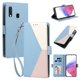 thumbnail image 2 of Cartera para Samsung Galaxy A20e en PU Tricolor, Funda con Solapa, Azul Claro, 2 of 6