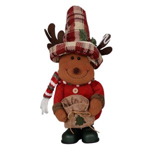 Bothyi - Muñeco De Peluche De Navidad, Bonito Adorno Para La Ventana Del Hogar, Ciervo