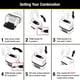 thumbnail image 5 of Cerradura de combinación Master Lock M176XDLH para exteriores plateada, 5 of 6