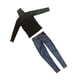 thumbnail image 1 of Juego De Pantalones Vaqueros Y Camiseta De Cuello Alto De Manga Larga 1/6 Para Figura De Acción Masculina De 12 '', 1 of 3
