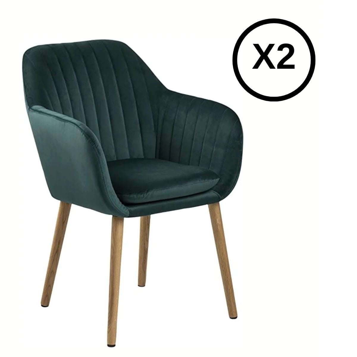 Moadchile - Pack 2 Sitial Diamond Verde