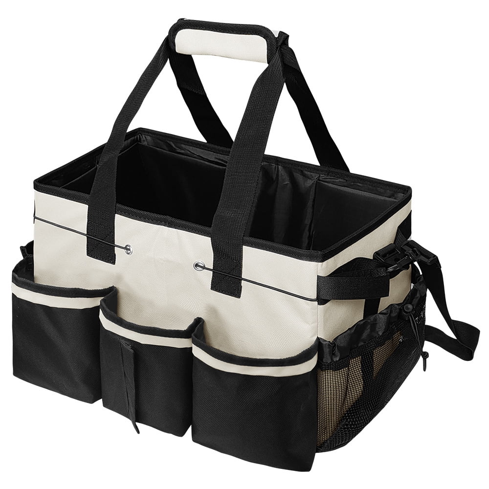 Xusx111 - Portable Limpieza Caddy, Limpieza Caddy Suministros Organizador Con Manija Y Correas De Hombro Para Limpiadoras, Bajo El Fregadero Y Coche Limpieza Herramienta Organizadores Bolsa Con Diviso